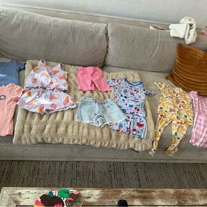 Kids 4T bundle: Zara, Cat & Jack, Little Sleepies. Colorful Baby Clothing Set